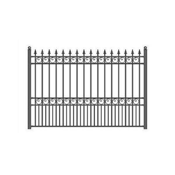 Aleko FENCELON-APE Iron Steel Driveway Fence London Style FENCELON-UNB